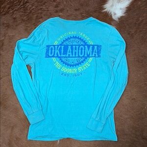 Blue Oklahoma Long Sleeve Shirt
